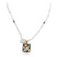 Feather 12kt Gold Filled and .925 Sterling Silver Handmade Certified Authentic Navajo Natural Turquoise Rose Quartz Native American Necklace 15036-4-15781 Feather 12kt Gold Filled and .925 Sterling Silver Handmade Certified Authentic Navajo Natural Turquoise Rose Quartz Native American Necklace 15036-4-15781