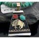 12kt Gold Filled Handmade Buffalo Certified Authentic .925 Sterling Silver Navajo Turquoise Native American Necklace 390619935946