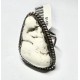Handmade .925 Sterling Silver Certified Authentic Navajo Natural White Buffalo Native American Ring 18315