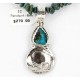 Vintage Style OLD Buffalo Coin Certified Authentic Navajo .925 Sterling Silver Turquoise Native American Necklace 390747398141