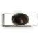 Handmade Certified Authentic Navajo .925 Sterling Silver Natural Tigers Eye Native American Money Clip 1227