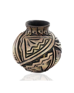 Handmade Certified Authentic Navajo Holbrook Native American Pottery 102491-3