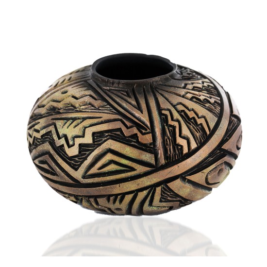 Certified Authentic Handmade Navajo Holbrook Native American Pottery 102491-4 Certified Authentic Handmade Navajo Holbrook Native American Pottery 102491-4