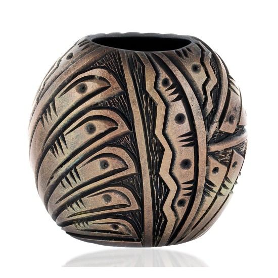 Handmade Certified Authentic Navajo Holbrook Native American Pottery 102493-4 Handmade Certified Authentic Navajo Holbrook Native American Pottery 102493-4