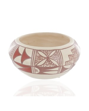 $150 Handmade Handpainted Certified Authentic Hopi R.Tsinnij Keams Canyon Native American Pottery 102494-10