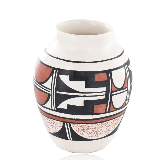 $240 Handmade Handpainted Certified Authentic Hopi R.Tsinnij Keams Canyon Native American Pottery 102494-16