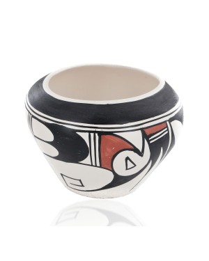 $200 Handmade Handpainted Certified Authentic Hopi R.Tsinnij Keams Canyon Native American Pottery 102494-3