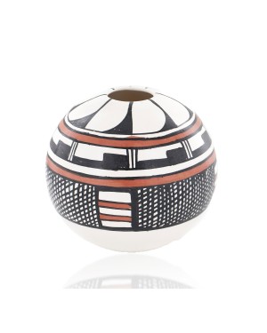 $200 Handmade Handpainted Certified Authentic Hopi R.Tsinnij Keams Canyon Native American Pottery 2 102494-6