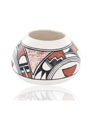 $200 Handmade Handpainted Certified Authentic Hopi R.Tsinnij Keams Canyon Native American Pottery 102494-7