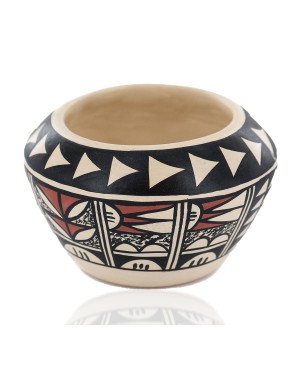 Handmade Handpainted Certified Authentic R.Tsinnij Keams Canyon Hopi Native American Pottery 102494-8