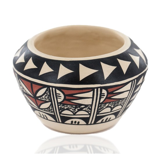 Handmade Handpainted Certified Authentic R.Tsinnij Keams Canyon Hopi Native American Pottery 102494-8