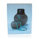 $300 Navajo Pottery Blue Painted by Certified Authentic Acrylic Native American Painting  10784
