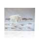 $400 Navajo Bufallo Winter Painted by Certified Authentic Acrylic Native American Painting  10786