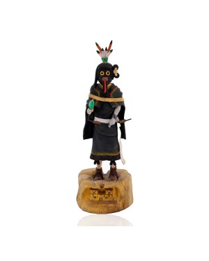 $1380 Handmade Certified Authentic Hopi Moankopf Village Women Warrior Sun Clan Native American Kachina 10888-21