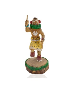 $770 Handmade Certified Authentic Hopi Old Oraibi Mastop Fertility Spirit Native American Kachina 10895