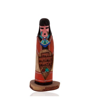 Handmade Handpainted Certified Authentic Leander Tena Khongva Hopi Native American Kachina 10899