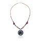 Bear Paw .925 Sterling Silver Certified Authentic Navajo Native American Natural Turquoise Coral Graduated Melon Shell Necklace 11051-2 Bear Paw .925 Sterling Silver Certified Authentic Navajo Native American Natural Turquoise Coral Graduated Melon Shell Necklace 11051-2