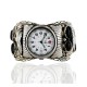 Certified Authentic Navajo .925 Sterling Silver Black Onyx Signed Native American Watch 11114