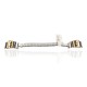 Wave 12kt Gold Filled and .925 Sterling Silver Handmade Certified Authentic Navajo Natural Native American Watchband 11120-1