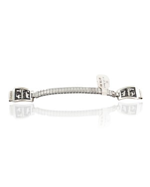 Storyteller .925 Sterling Silver Handmade Certified Authentic Navajo Natural Native American Watchband 11121-2