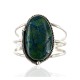 Handmade Certified Authentic Navajo .925 Sterling Silver Natural Spiderweb Turquoise Native American Bracelet  12356