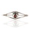 Handmade Bear paw Certified Authentic and Mae Navajo .925 Sterling Silver Coral Native American Bracelet 12442
