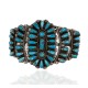 Handmade Certified Authentic Signed Petit point Navajo .925 Sterling Silver Natural Turquoise Native American Bracelet 12457