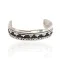 Handmade Mountain Navajo .925 Sterling Silver Baby Native American Bracelet 12505