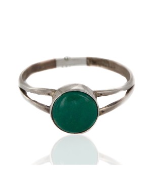 925 Sterling Silver Handmade Certified Authentic Navajo Natural Turquoise Native American Ring  12511-1