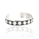 .925 Sterling Silver Handmade Navajo Native American Bracelet 12536