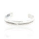Handmade Certified Authentic Navajo .925 Sterling Silver Native American Bracelet 12538-1
