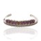 Handmade Certified Authentic Petit Point Zuni .925 Sterling Silver Natural Sugilite Native American Bracelet 12604