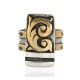 Rare 12kt Gold Filled 925 Sterling Silver Handmade Certified Authentic Navajo Native American Ring 12621-1 Rare 12kt Gold Filled 925 Sterling Silver Handmade Certified Authentic Navajo Native American Ring 12621-1