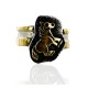 .925 Sterling Silver and 12kt Gold Filled Handmade Certified Authentic Navajo Horse Native American Ring  12660-2