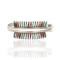 Handmade Certified Authentic Zuni .925 Sterling Silver Petit Point Natural Multicolor Native American Bracelet 12672