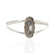 Handmade Certified Authentic Navajo .925 Sterling Silver Natural Turquoise Coral Mother of Pearl Inlay Native American Bracelet 12827-2