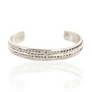 Handmade Navajo .925 Sterling Silver Native American Bracelet 12833
