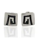 Handmade Hopi .925 Sterling Silver Stud Native American Earrings 1 12854-1