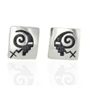 Hopi Sterling Silver Stud Earrings 12855-5