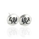 Handmade Certified Authentic Hopi .925 Sterling Silver Stud Native American Earrings 12855-9 Handmade Certified Authentic Hopi .925 Sterling Silver Stud Native American Earrings 12855-9
