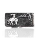 End of the Trail .925 Sterling Silver Money Clip – Navajo Handmade 13194-13