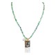 12kt Gold Filled .925 Sterling Silver Storyteller Handmade Certified Authentic Navajo Turquoise Lapis Native American Necklace 14456-5