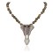 Certified Authentic Butterfly .925 Sterling Silver Handmade Navajo Natural Abalone Agate Native American Necklace 14752-15585