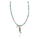 Certified Authentic .925 Sterling Silver Navajo Coral Natural Turquoise Claw Native American Necklace 14758-16029-6 Certified Authentic .925 Sterling Silver Navajo Coral Natural Turquoise Claw Native American Necklace 14758-16029-6