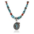 Navajo .925 Sterling Silver Turquoise Necklace – Model 15014