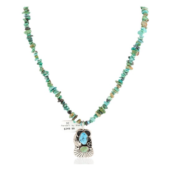 12kt Gold Filled .925 Sterling Silver Leaf Handmade Certified Authentic Navajo Turquoise Native American Necklace 15034-2-1577 12kt Gold Filled .925 Sterling Silver Leaf Handmade Certified Authentic Navajo Turquoise Native American Necklace 15034-2-1577