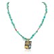 12kt Gold Filled and .925 Sterling Silver Handmade Certified Authentic Storyteller Navajo Turquoise Charoite Native American Necklace 15036-8-15781