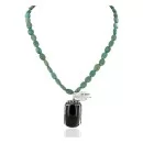 Certified Authentic .925 Sterling Silver Handmade Natural Turquoise and Tigers Eye Native American Necklace 15037-15338