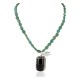 Certified Authentic .925 Sterling Silver Handmade Natural Turquoise and Tigers Eye Native American Necklace 15037-15338