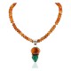 Certified Authentic Signed by Shay Navajo .925 Sterling Silver Natural Turquoise Spiny Oyster Agate Native American Necklace 15750-15685